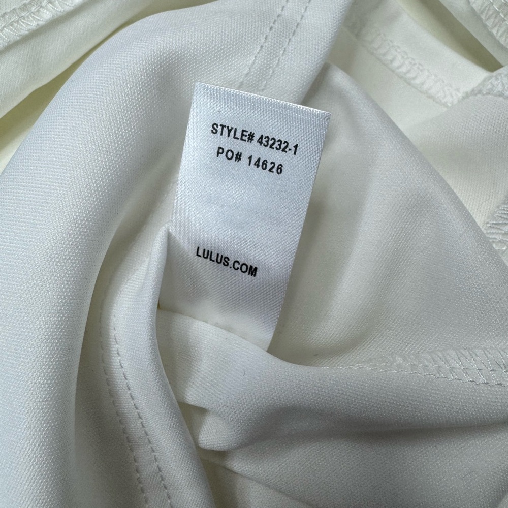 NWT Lulu's Shift & Shout Lined Ivory Shift Mini Dress Womens Size XL - Picture 10 of 13